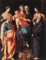 Pontormo, Jacopo da - Madonna And Child With St Anne And Other saints